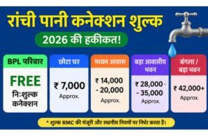 रांची पानी कनेक्शन शुल्क 2026 BPL free connection और category wise charges