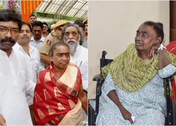 झारखंड के मुख्यमंत्री हेमंत सोरेन की स्वर्गीय माता रूपी सोरेन की तस्वीर