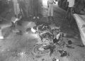 Ranchi Namkum road accident site showing damaged bike after collision near Arvind Mill