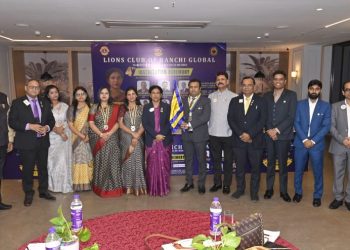 लायंस क्लब रांची ग्लोबल का चतुर्थ स्थापना समारोह संपन्न, नई टीम ने संभाला पदभार