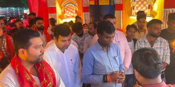 रांची में गणपति पूजा को लेकर प्रशासन अलर्ट, डीसी ने पंडालों का किया निरीक्षण