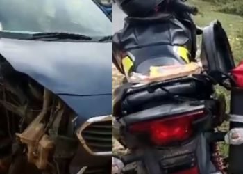 कोडरमा में बाइक सवार को तेज रफ्तार कार ने मारी टक्कर, युवक गंभीर रुप से घायल