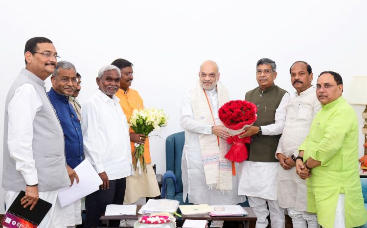 आदित्य साहू और बाबूलाल मरांडी समेत प्रतिनिधिमंडल ने दिल्ली में गृहमंत्री अमित शाह से अहम मुलाकात