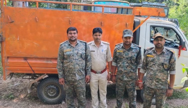 गावां में अवैध माइका कारोबार पर वन विभाग का शिकंजा, 3-4 टन माइका लदा वाहन जब्त 1 गावां में अवैध माइका कारोबार पर वन विभाग का शिकंजा, 3-4 टन माइका लदा वाहन जब्त