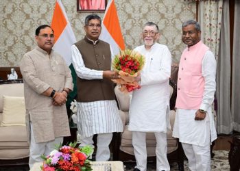 आदित्य साहू समेत भाजपा के बड़े नेताओं ने राज्यपाल से की मुलाकात, छात्र आंदोलन पर हस्तक्षेप की मांग
