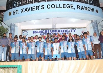 रांची विश्वविद्यालय वॉलीबॉल टूर्नामेंट में मारवाड़ी कॉलेज चैंपियन, संत जेवियर उपविजेता बनी