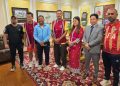 सुदेश महतो के साथ फुटबॉल के मैदान से गूंजा मानवता का संदेश, नेपाल बाढ़ पीड़ितों के लिए जुटे दिग्गज